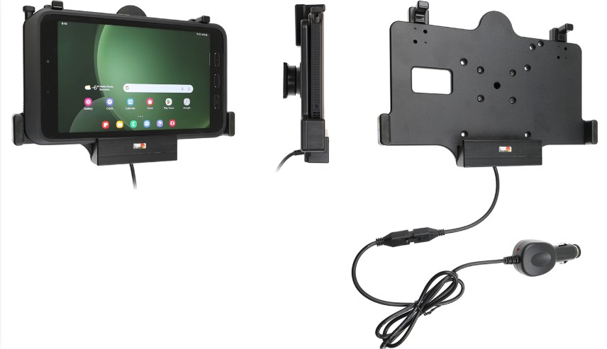 Brodit Halter Aktiv für SAMSUNG Galaxy Tab Active 5 SM-X300/SM-X306B, Zigarettenanzünder