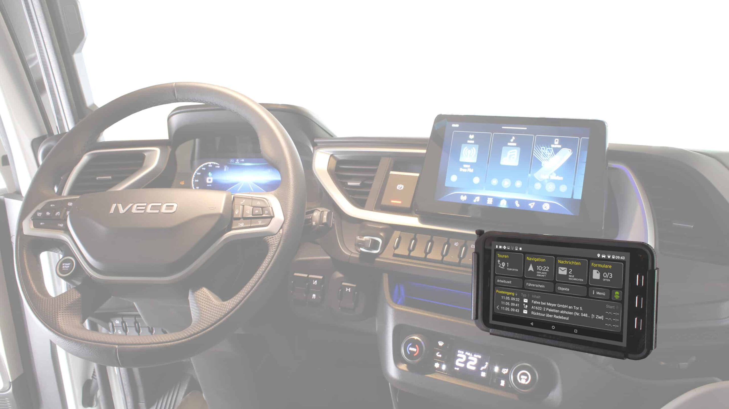 Display-Einbauset für Iveco S-Way ab Bj. 2024