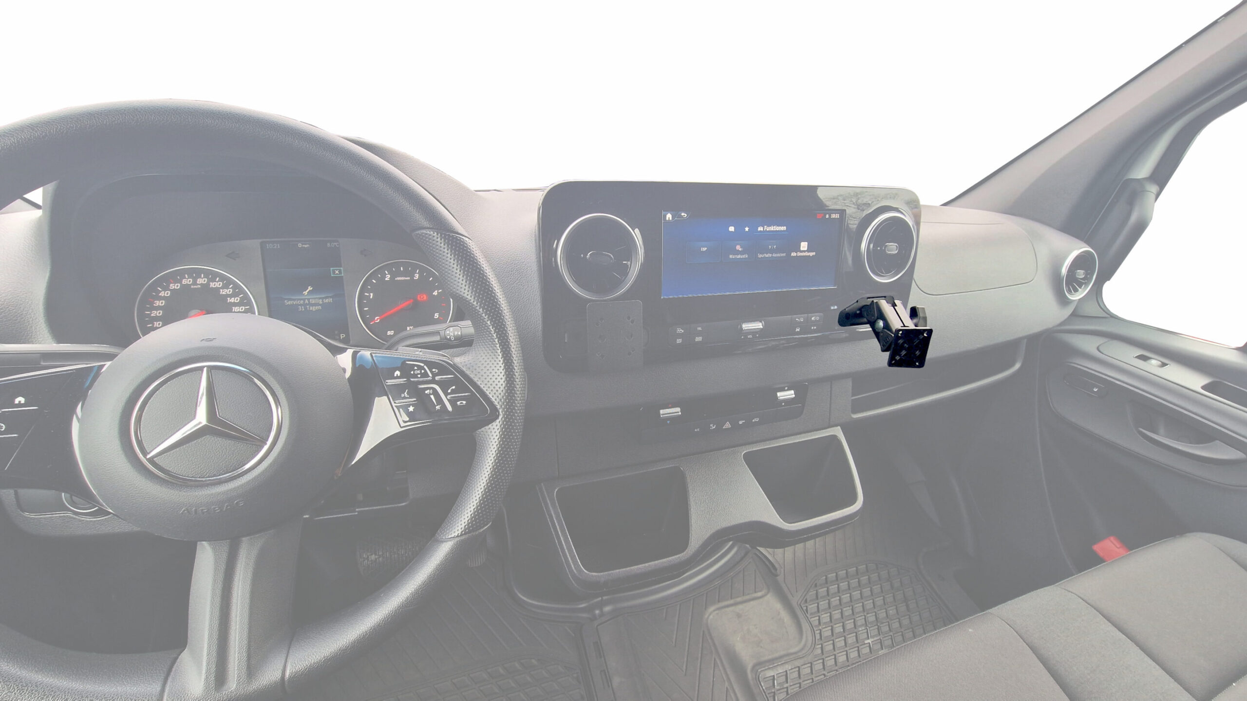 Display Einbauset für Mercedes Sprinter W907/ 910 (rechte Ablagefach)
