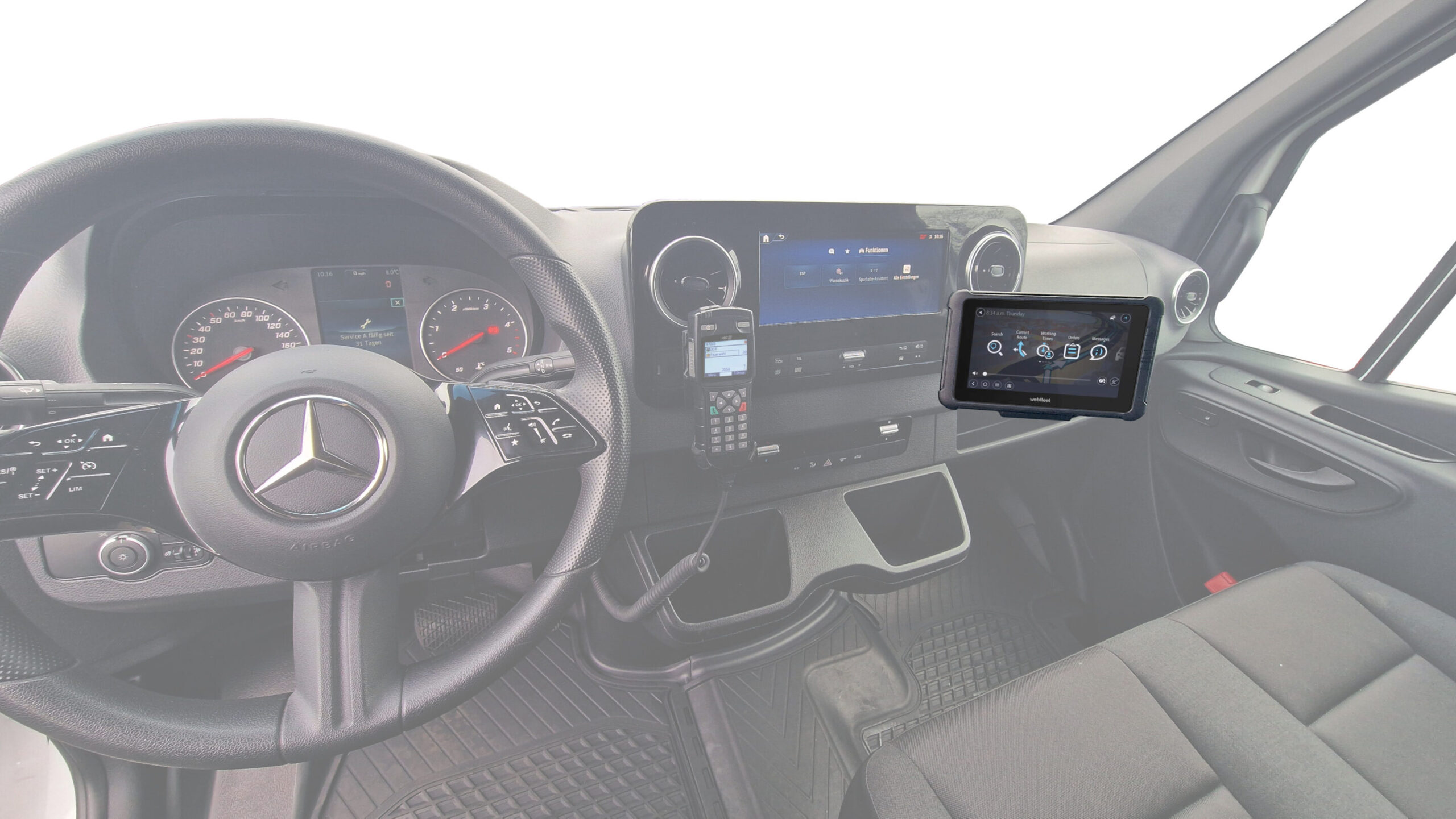 Display Einbauset für Mercedes Sprinter W907/ 910 (rechte Ablagefach)