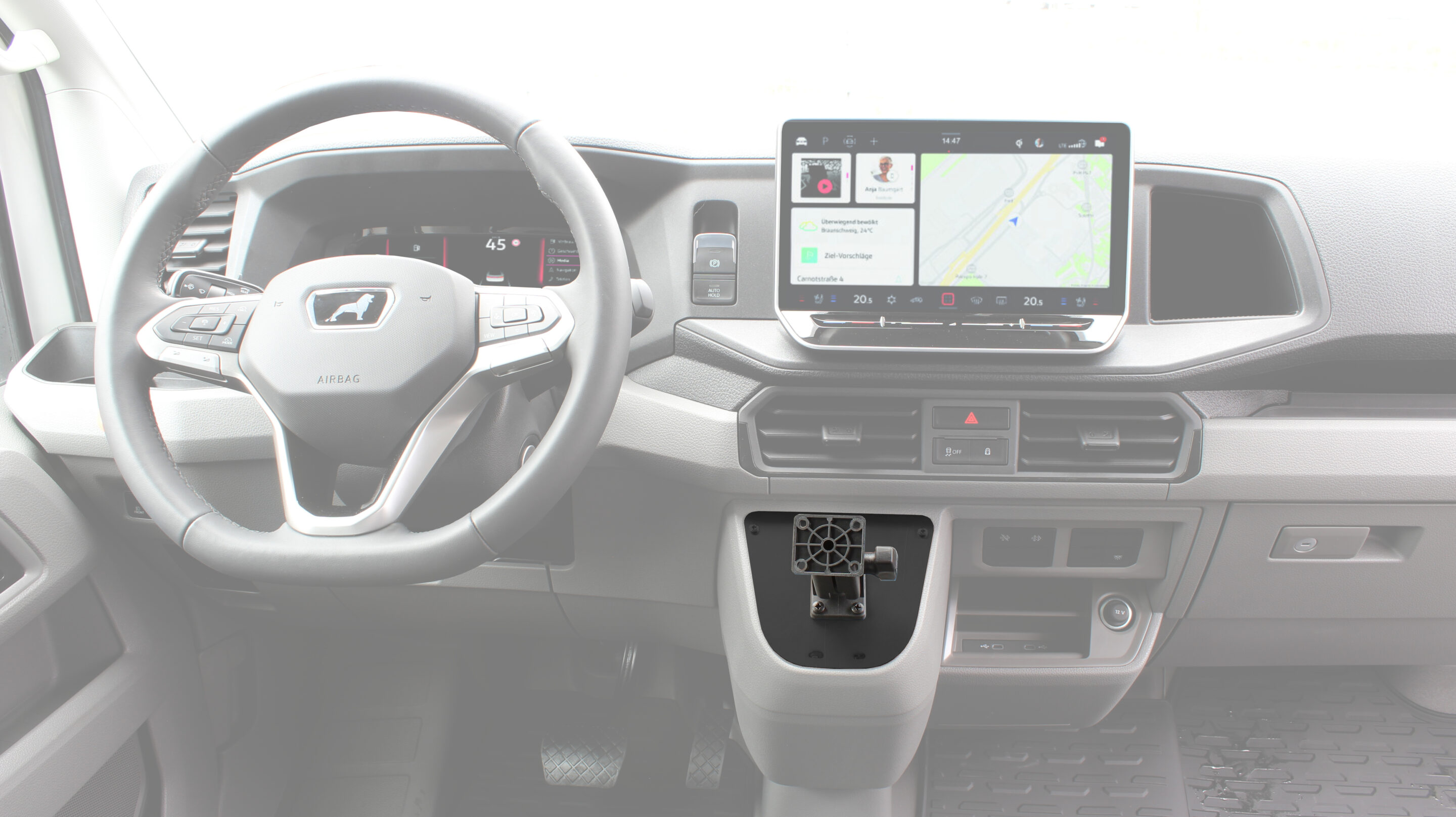 Display Einbauset für VW Cratfter Bj. 07/2024 (Automatik)