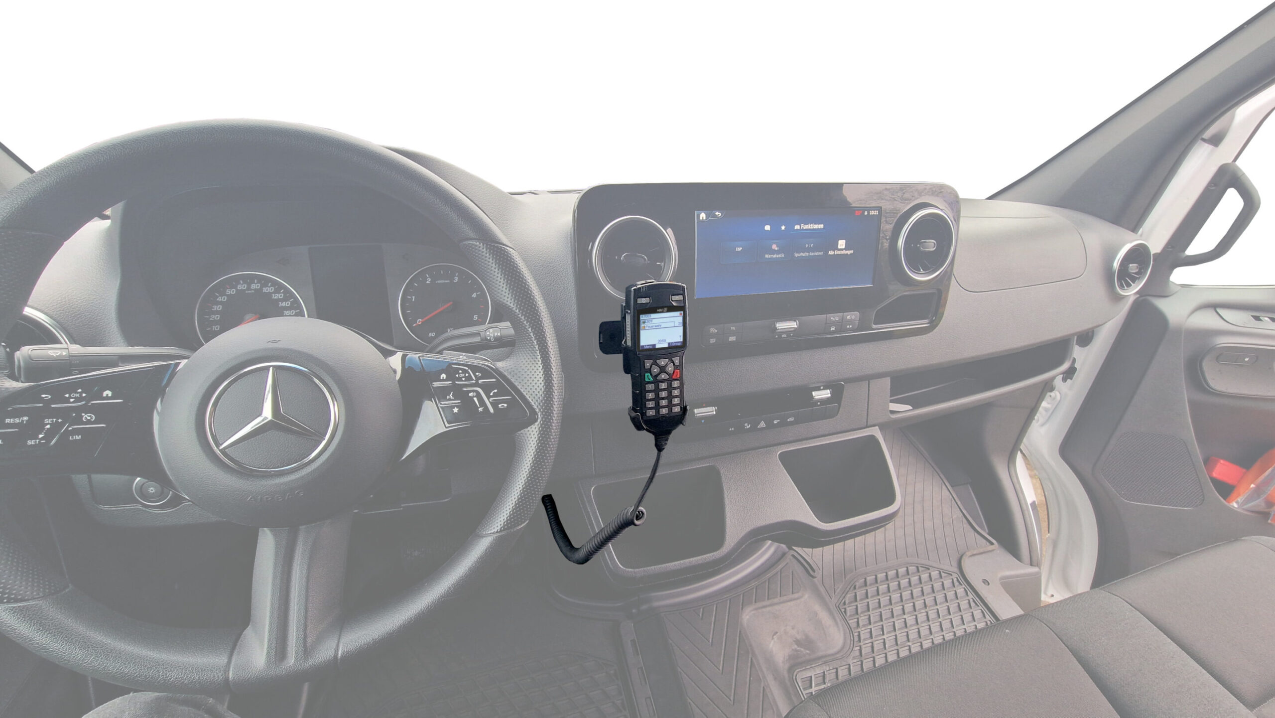 simpleMount für Mercedes Sprinter W907/ 910 ab Bj. 06/2018 (linke Ablagefach)