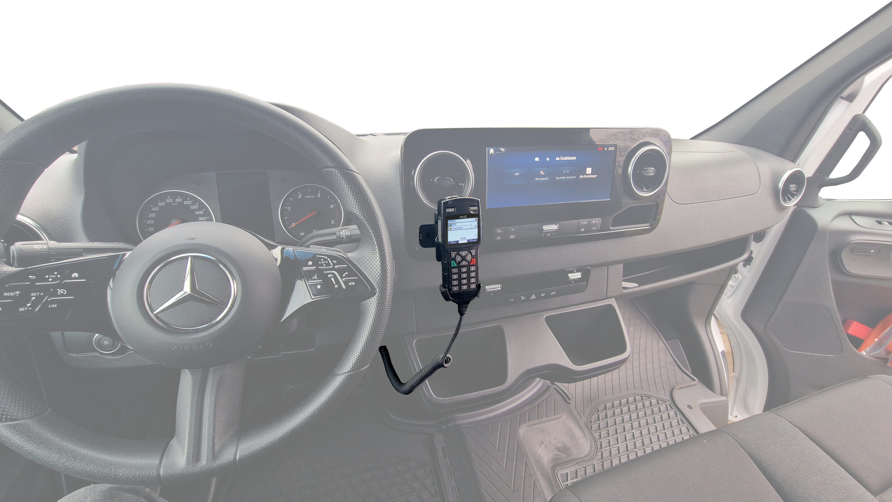 simpleMount für Mercedes Sprinter W907/ 910 ab Bj. 06/2018 (linke Ablagefach)